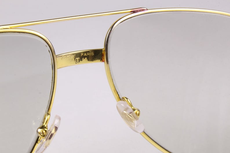 CARTIER vintage 80's Lunettes de vue Vendôme Aviator Plaqué Or 262123 image 10