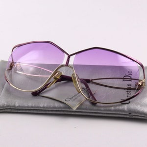 CHRISTIAN DIOR Vintage 80&#39;s Sunglasses Gradient Violet