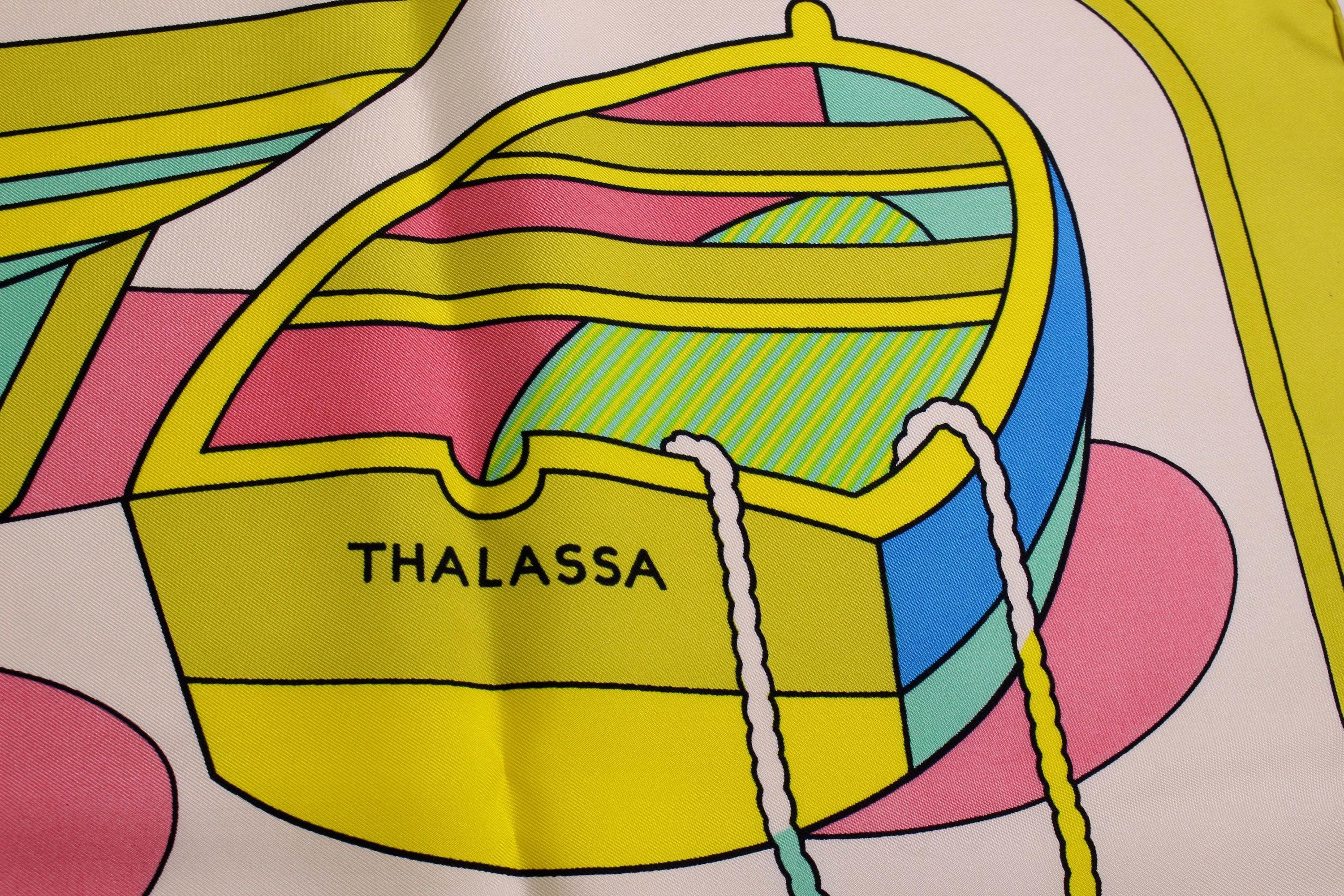 エルメス ヴィンテージスカーフ「タラッサ」 by ピエール・ペロン