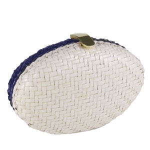 RODO Vintage Bicolor Oval Clutch