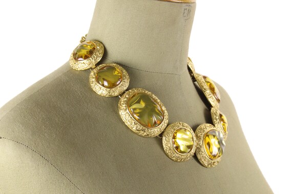 YVES SAINT LAURENT Vintage Cabochons Necklace and… - image 2