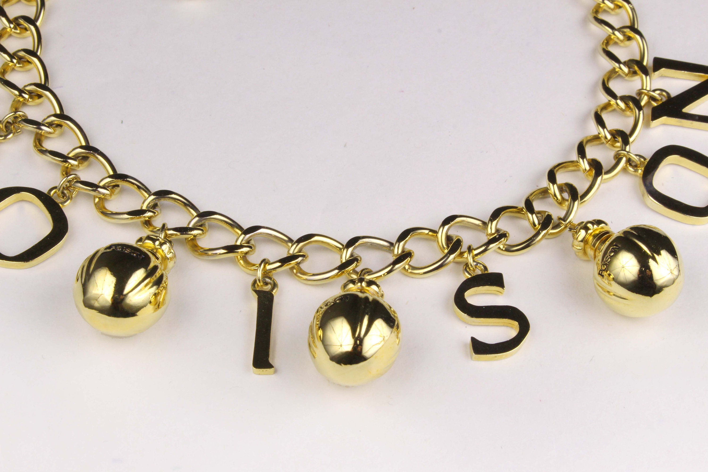 DIOR/POISON/チャーム/ネックレス CHRISTIAN DIOR Vintage Poison Charms Necklace and Poison
