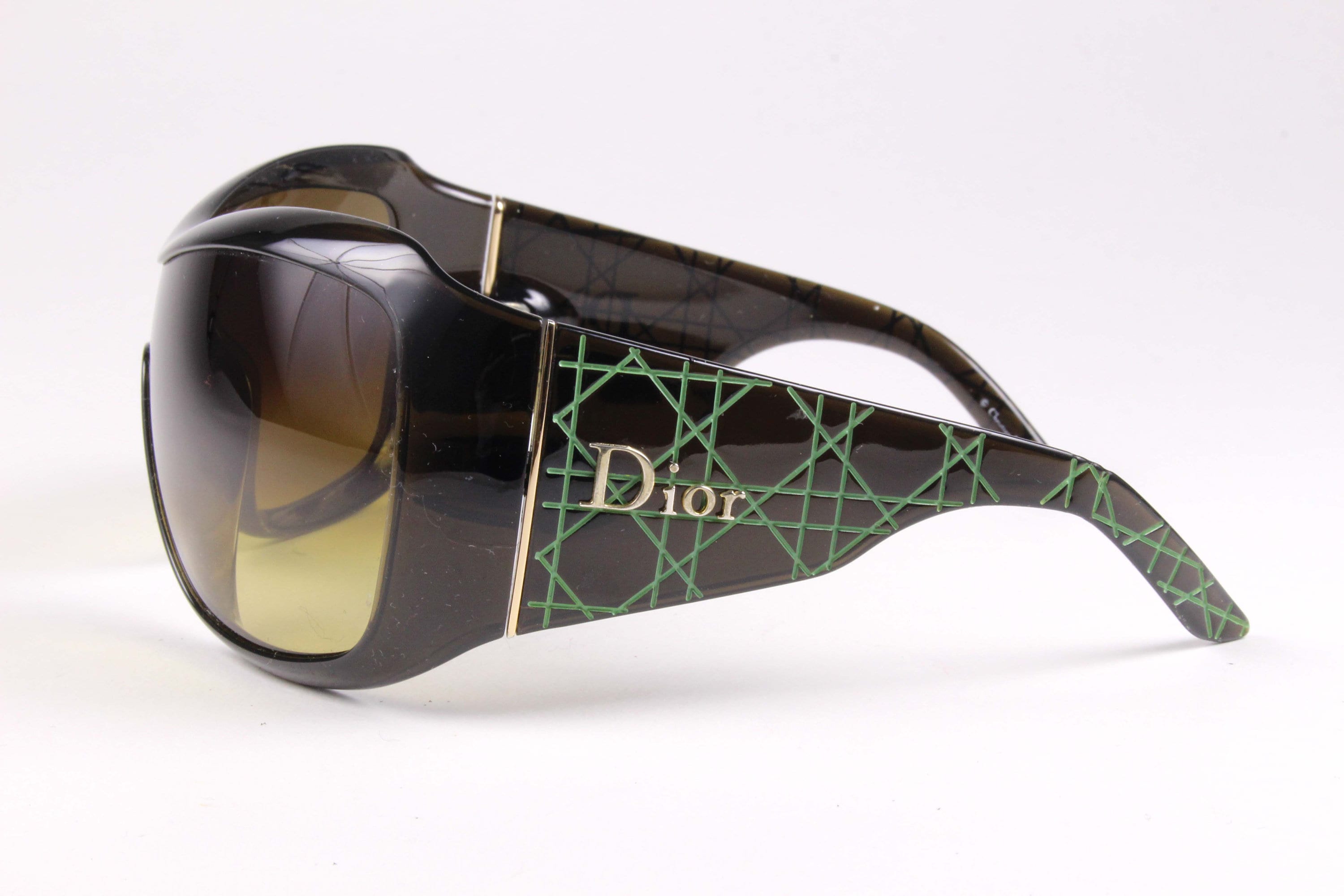 CHRISTIAN DIOR Vintage 2000's Mask Sunglasses DIOR Cannage 1 - Etsy