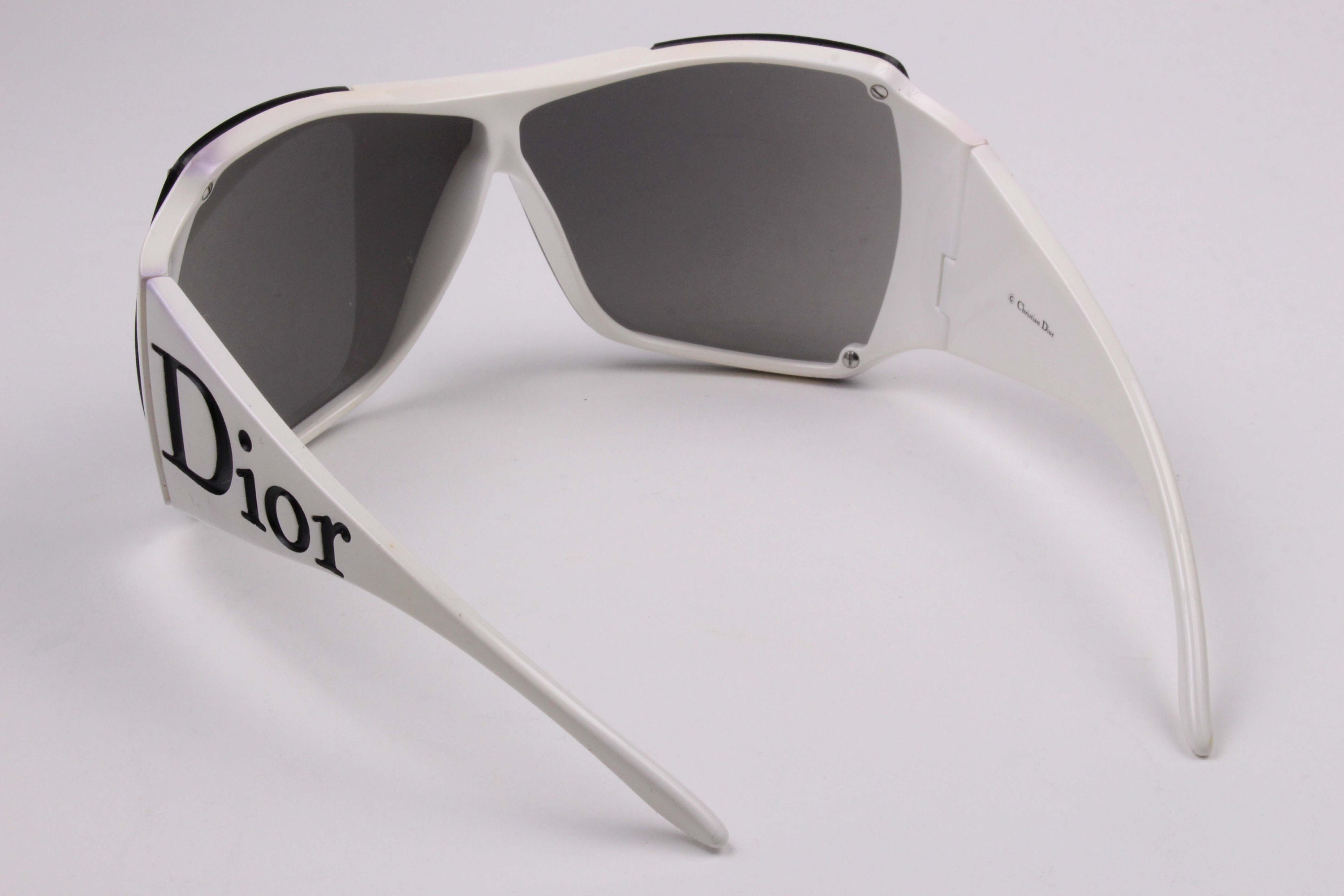 Christian Dior Overshine sunglasses Vintage Y2K White / Black Dior Overshine 2 - Etsy main image 4