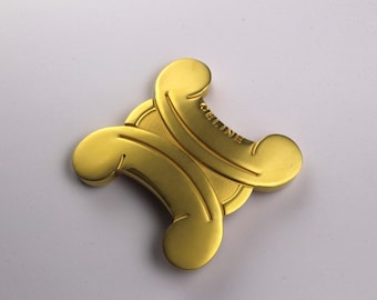 CELINE Vintage Large Logo Triomphe Brooch - Etsy