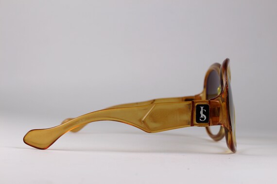 Vintage 60-70s Oversized Sunglasses Tortoiseshell - image 5