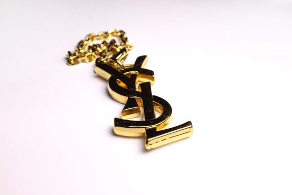 YVES SAINT LAURENT Vintage Logo Key-ring Bag Charm - Etsy