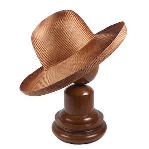 Vintage Natural Straw Wide Trim Hat