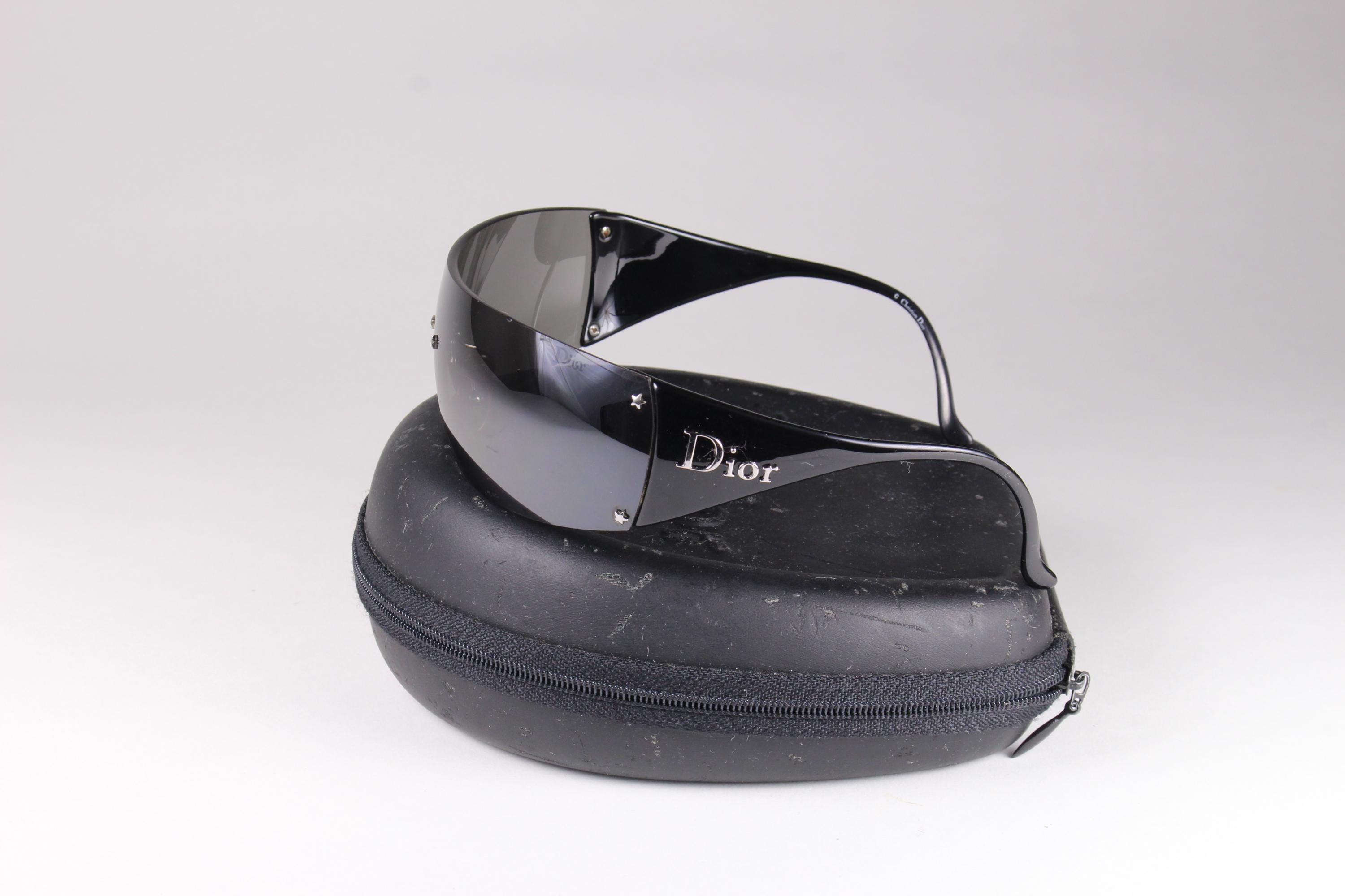 CHRISTIAN DIOR Vintage 2000's Dior Ski 6 Black Mask Sunglasses