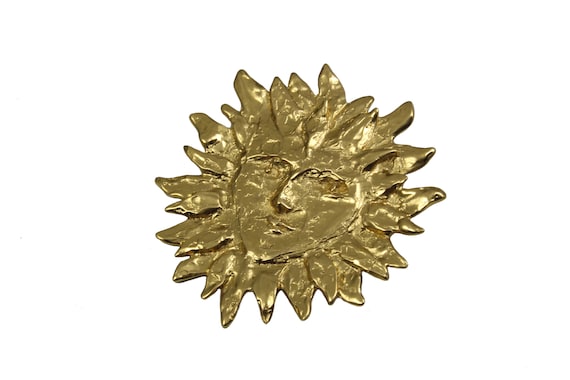 ブローチ・コサージュ [SAINT LAURENT] SUNSTONE AND L BROOCH 0400017950045?wid=900
