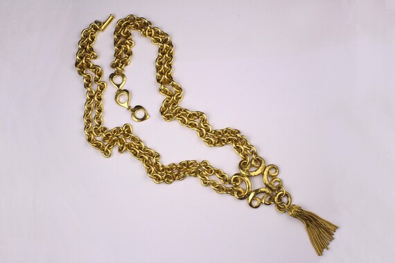 YVES SAINT LAURENT Vintage Arabesque Style Neckla… - image 3