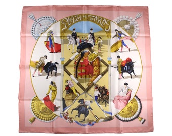 HERMES プリーツスカーフ PLAZA DE TOROS エルメス 質屋 HERMES エルメス プリーツスカーフ PLAZA DE TOROS 闘牛場