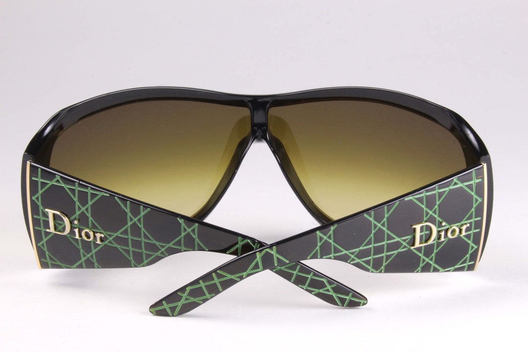 CHRISTIAN DIOR Vintage 2000's Mask Sunglasses DIOR Cannage 1 - Etsy