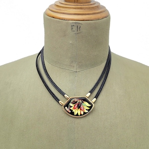 HERMES Vintage Cloisonne Enamel Necklace