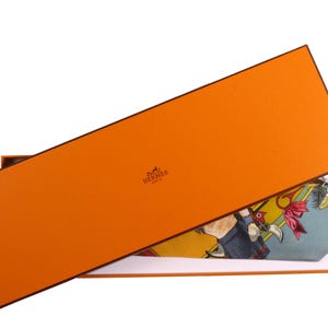 HERMÈS &quot;Kachinas&quot; by Oliver Kermit Silk Tie Original Box