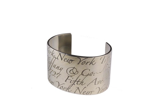 TIFFANY & CO. 727 Fifth Ave Vintage Open Cuff Silver Bracelet - Etsy