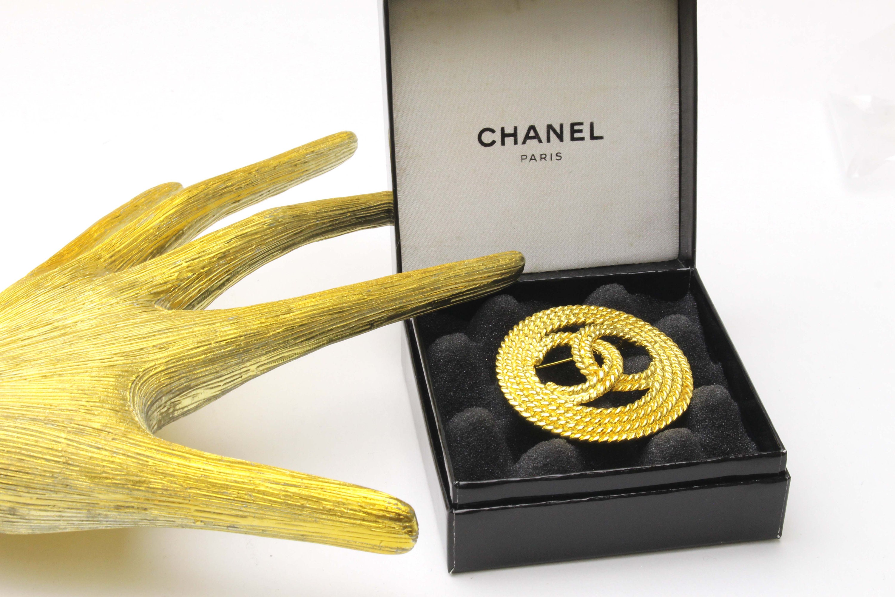 CHANEL Vintage Iconic Logo Rope Brooch - Etsy