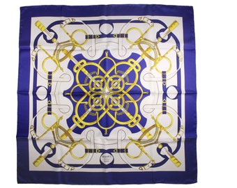 Vintage HERMÈS Scarf "Eperon d'Or" by Henri d'Origny