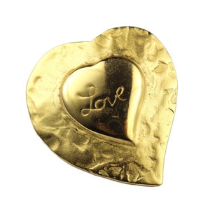 YVES SAINT LAURENT Love Heart Brooch Pendant