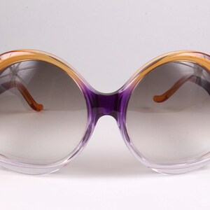 BALENCIAGA 70's Oversized Sunglasses Violet and Etsy