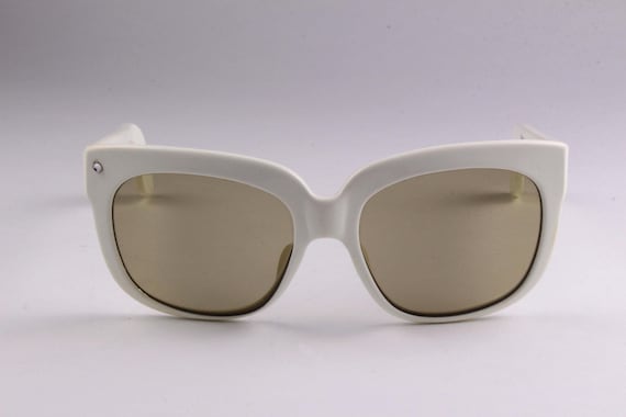 Emanuelle Khanh White Square Sunglasses Emmanuelle Khanh 8480 15 50 – Vintage Frames Company main image 3