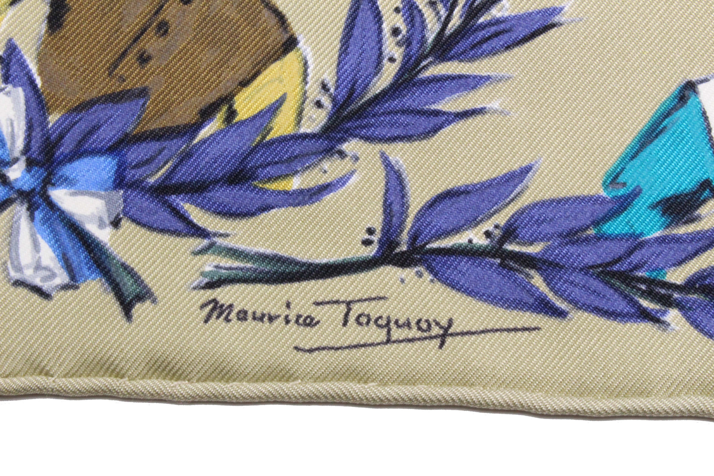 Foulard En Soie Vintage Gavroche - Multicolore Italie - Occasion Bon état Général