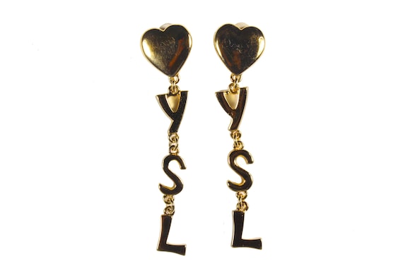 Ysl cheap heart earrings