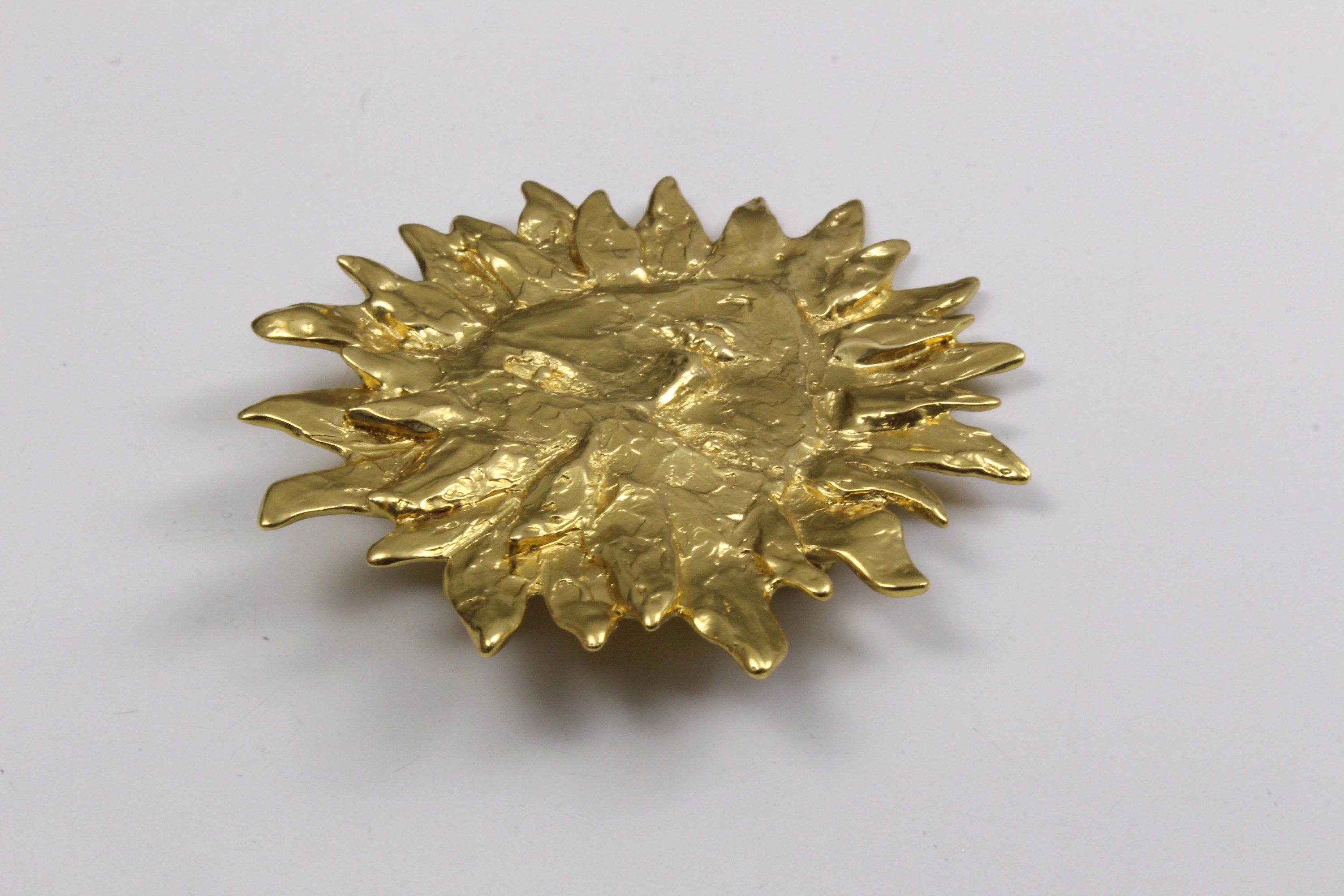 YVES SAINT LAURENT Vintage Sun Brooch Pendant - Etsy