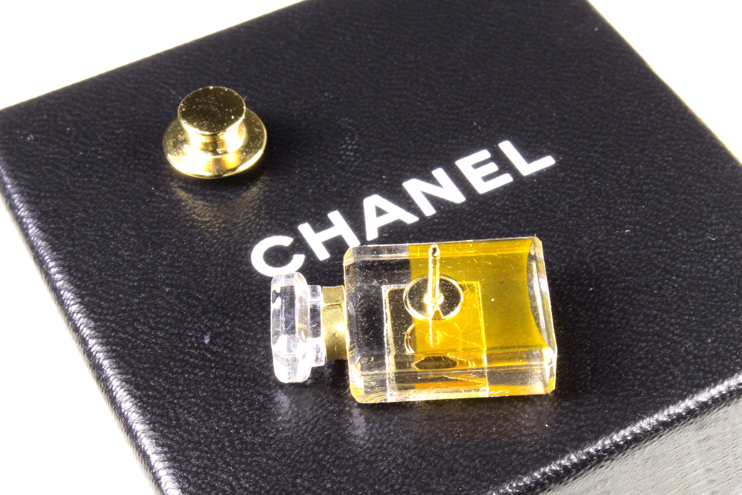 CHANEL Vintage Iconic No.5 Miniature Perfume Bottle Pin Brooch