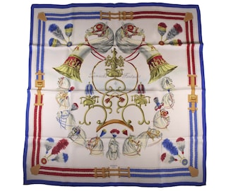 HERMÈS vintage scarf “Panache Fantaisie” by Hugo Grygkar