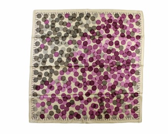 VALENTINO Vintage Scarf 100% Silk Polka Dots
