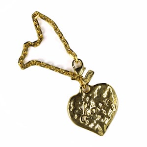 YVES SAINT LAURENT Vintage Heart Love Key-Ring Bag Charm