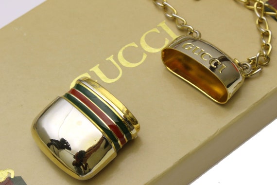 GUCCI Vintage Pill Box Chain Necklace -  Israel
