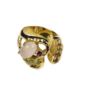 CHRISTIAN LACROIX Vintage Semi Precious Stones Ring