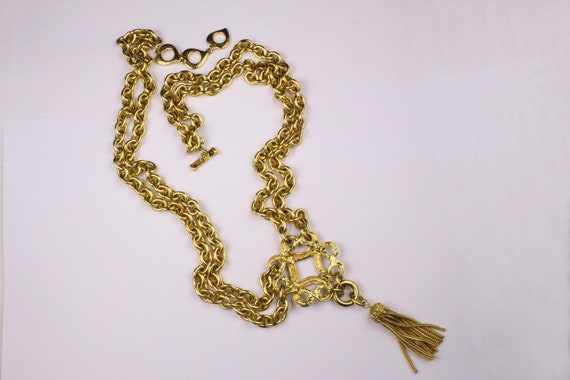 YVES SAINT LAURENT Vintage Arabesque Style Neckla… - image 4