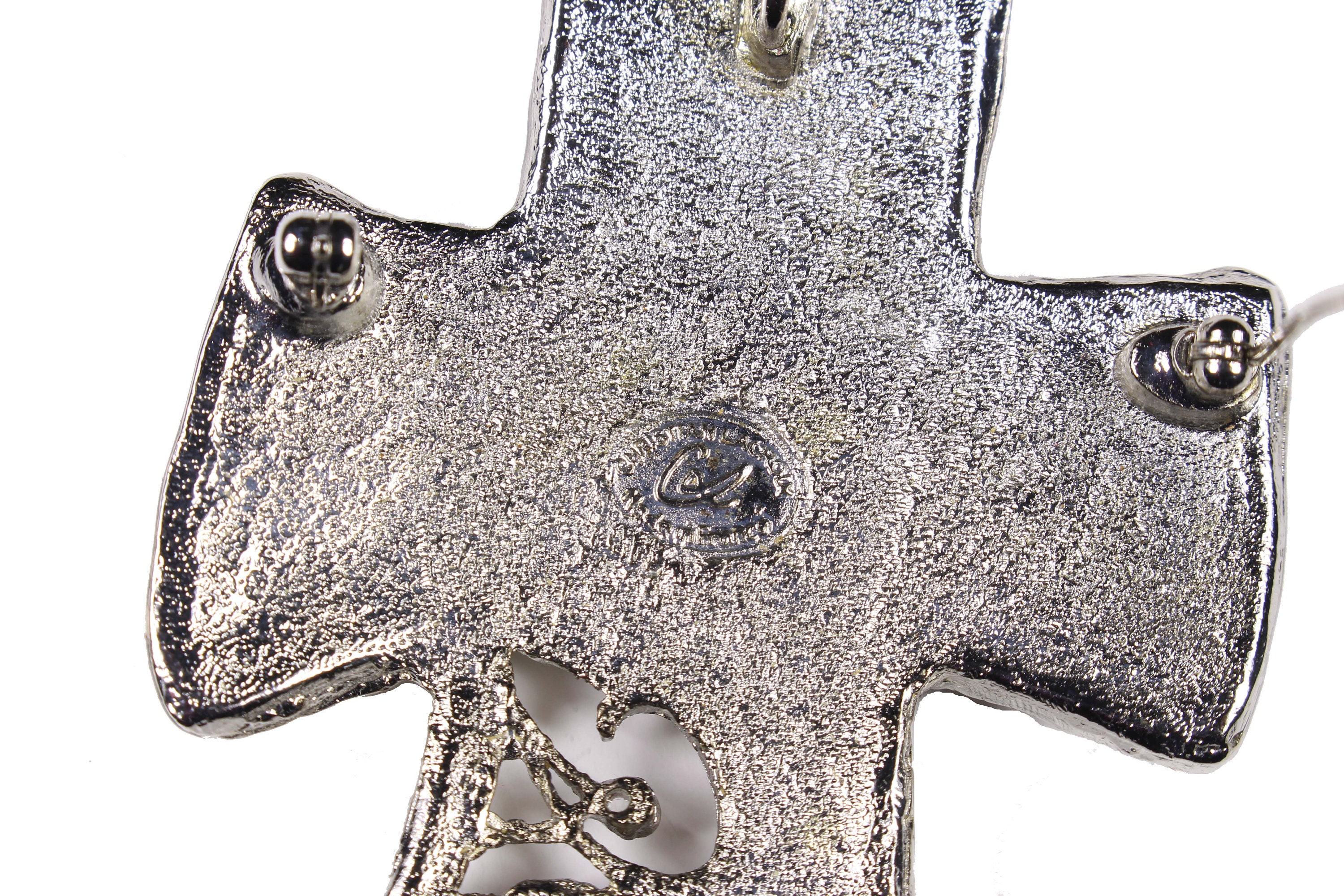 クリスチャン・ラクロア ヴィンテージ シルバー ラージクロス