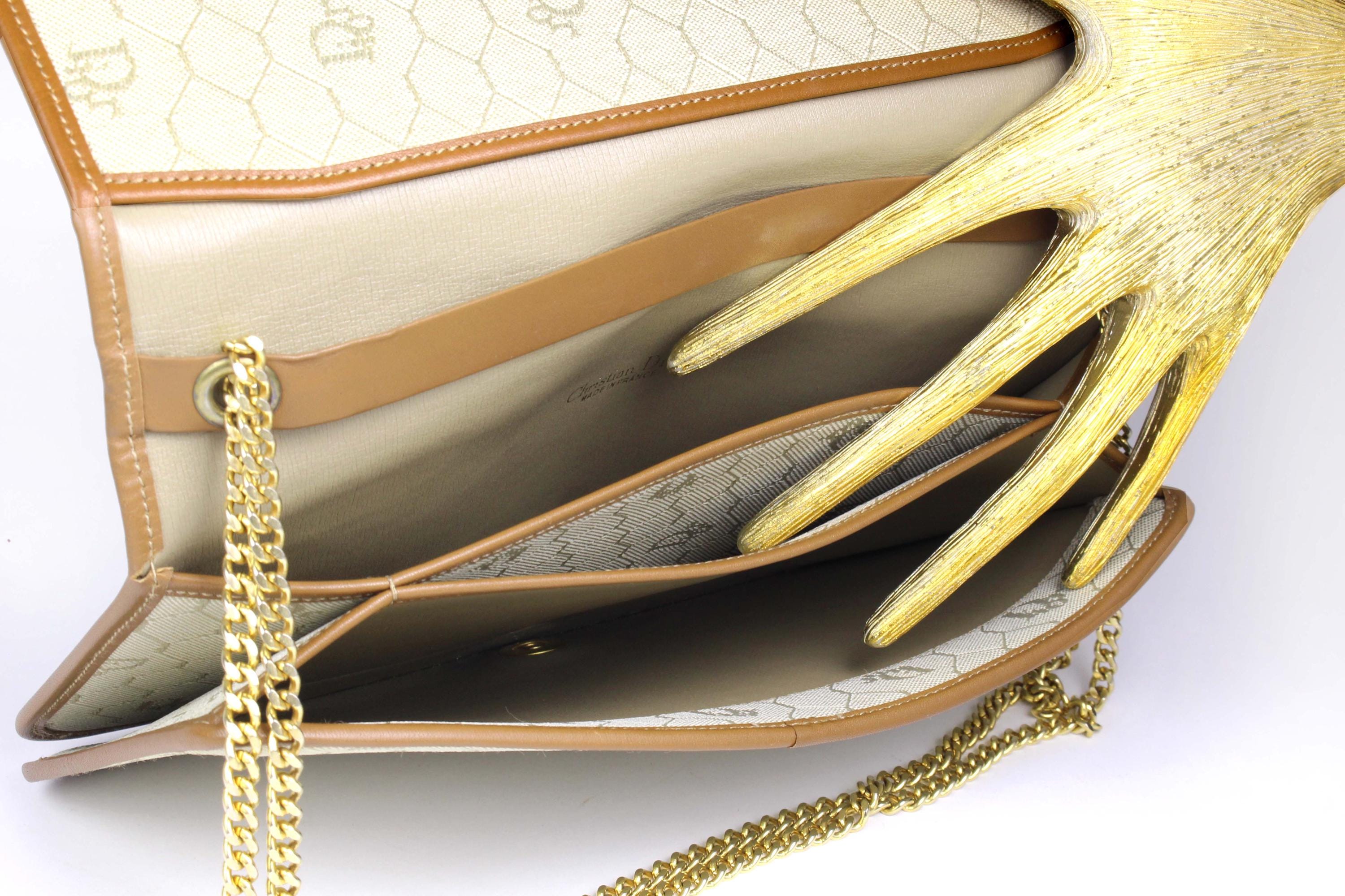 CHRISTIAN DIOR Vintage Honeycomb Canvas Shoulder Bag - Etsy Canada