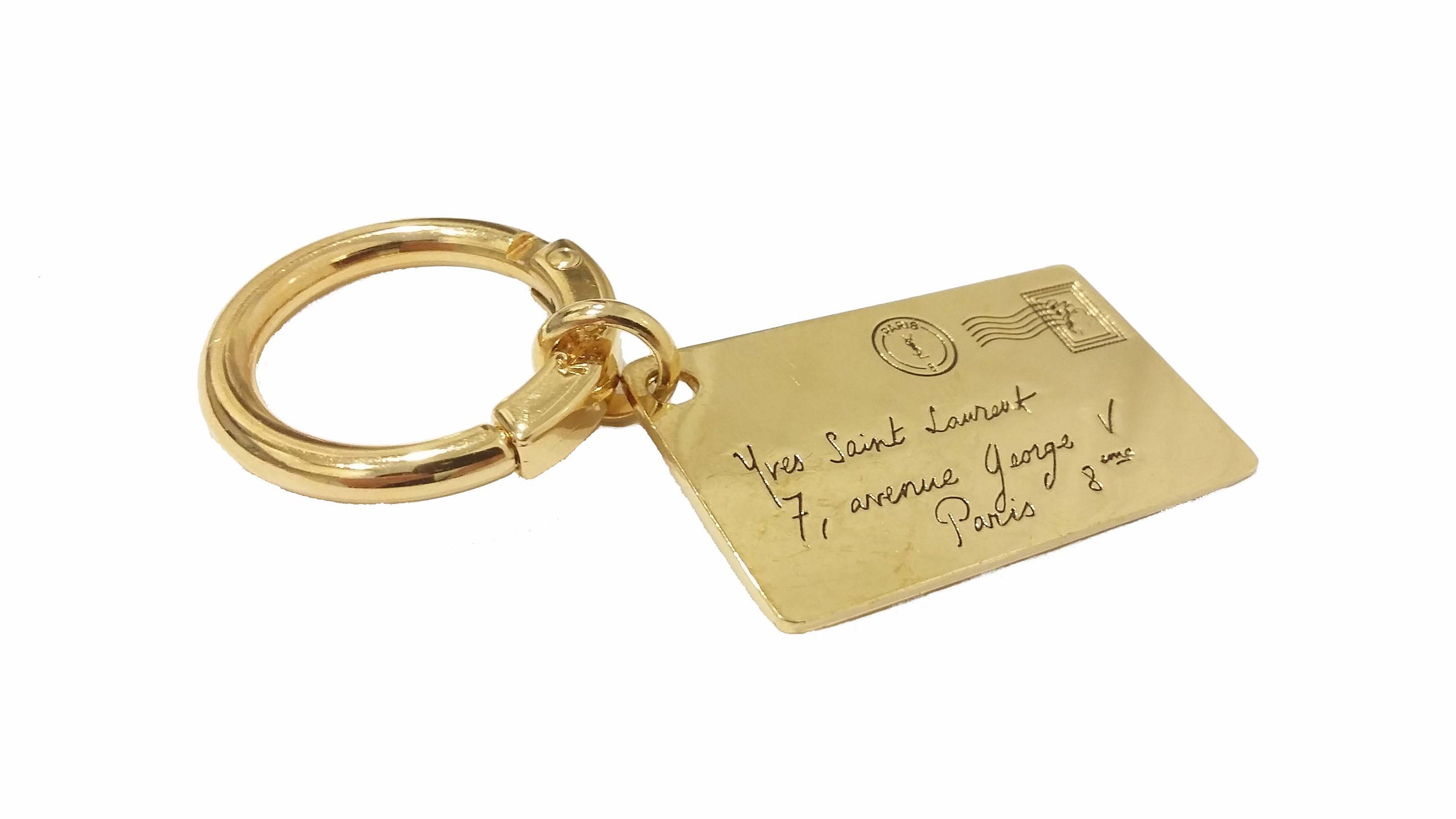YVES SAINT LAURENT Y-mail envelope key-ring bag charm – Vintage Carwen