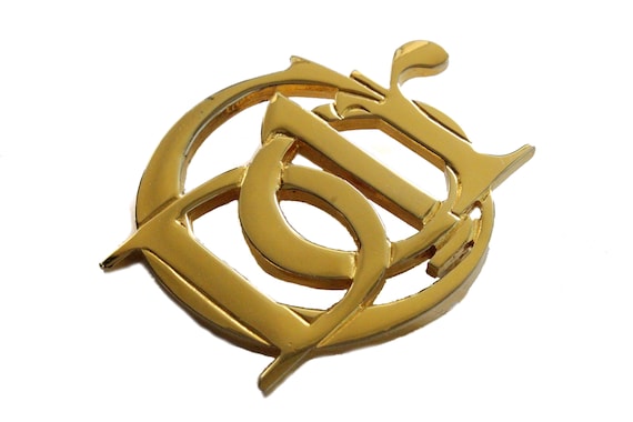 Christian Dior - Vintage Brooch Logo