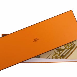 HERMÈS &quot;Le Temps des Marionnettes&quot; by Annie Faivre Silk Tie Original Box