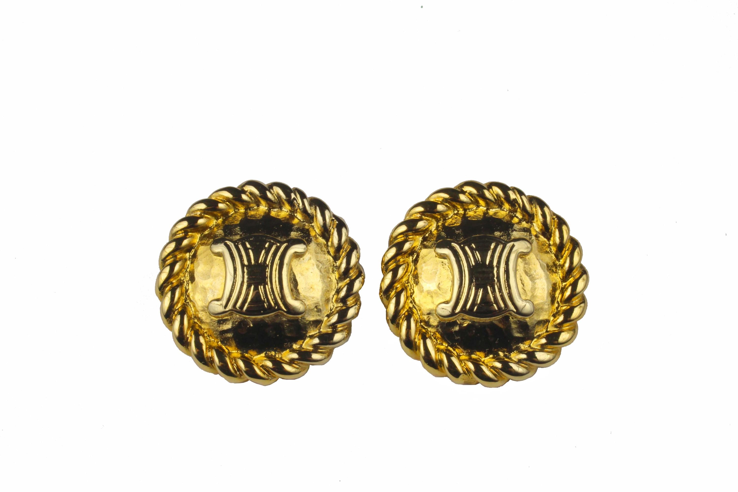 Celine Triomphe Earring - Etsy