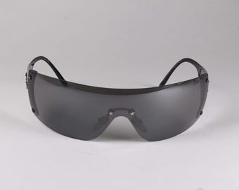 CHRISTIAN DIOR Vintage 2000's Dior Ski 6 Black Mask Sunglasses - Etsy