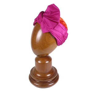 YVES SAINT LAURENT Rive Gauche Velvet Turban With Silk Bow Hat