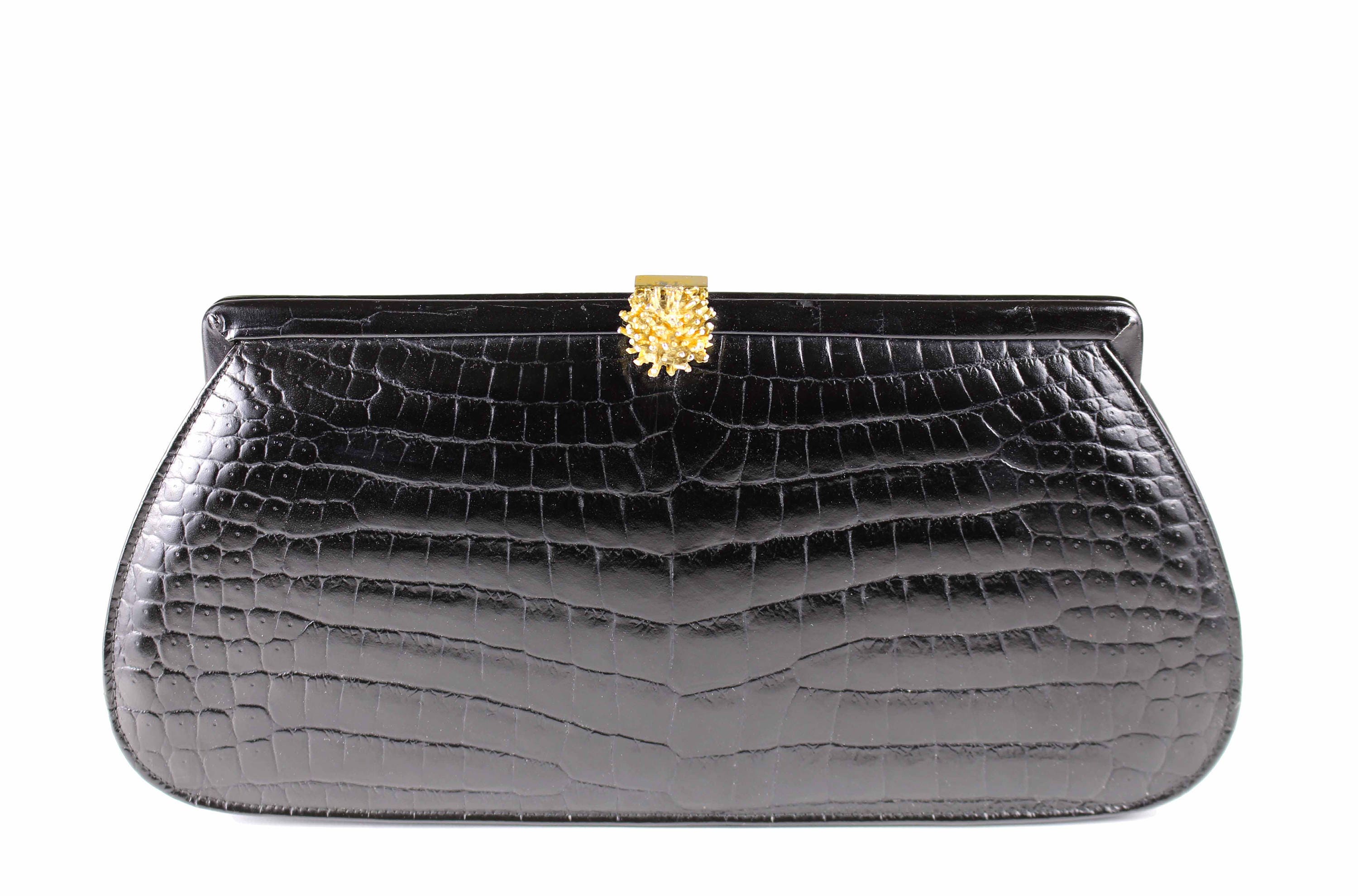 DOFAN Black Leather Handbag 