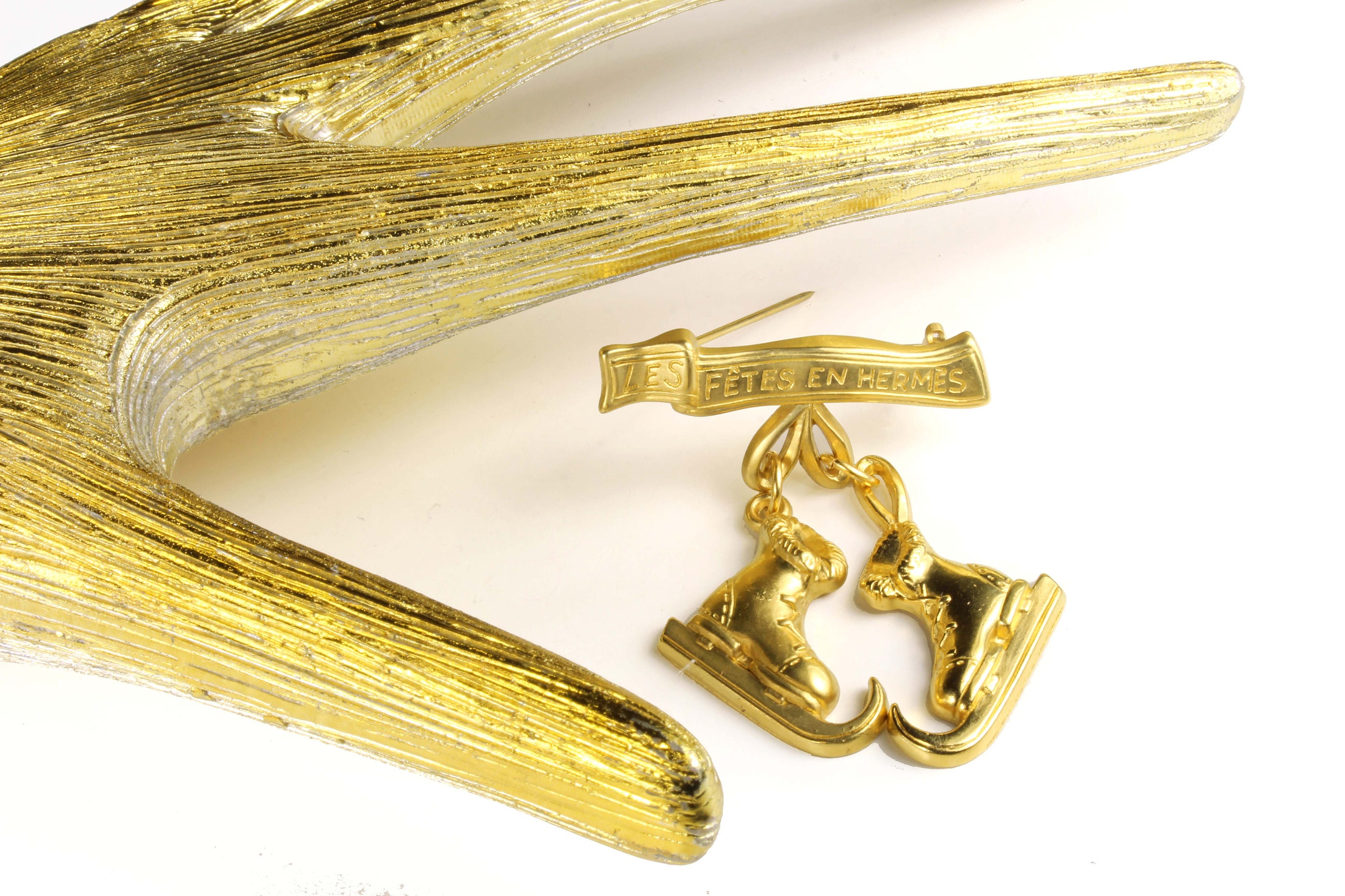 HERMES Vintage Enamel Brooch - Etsy