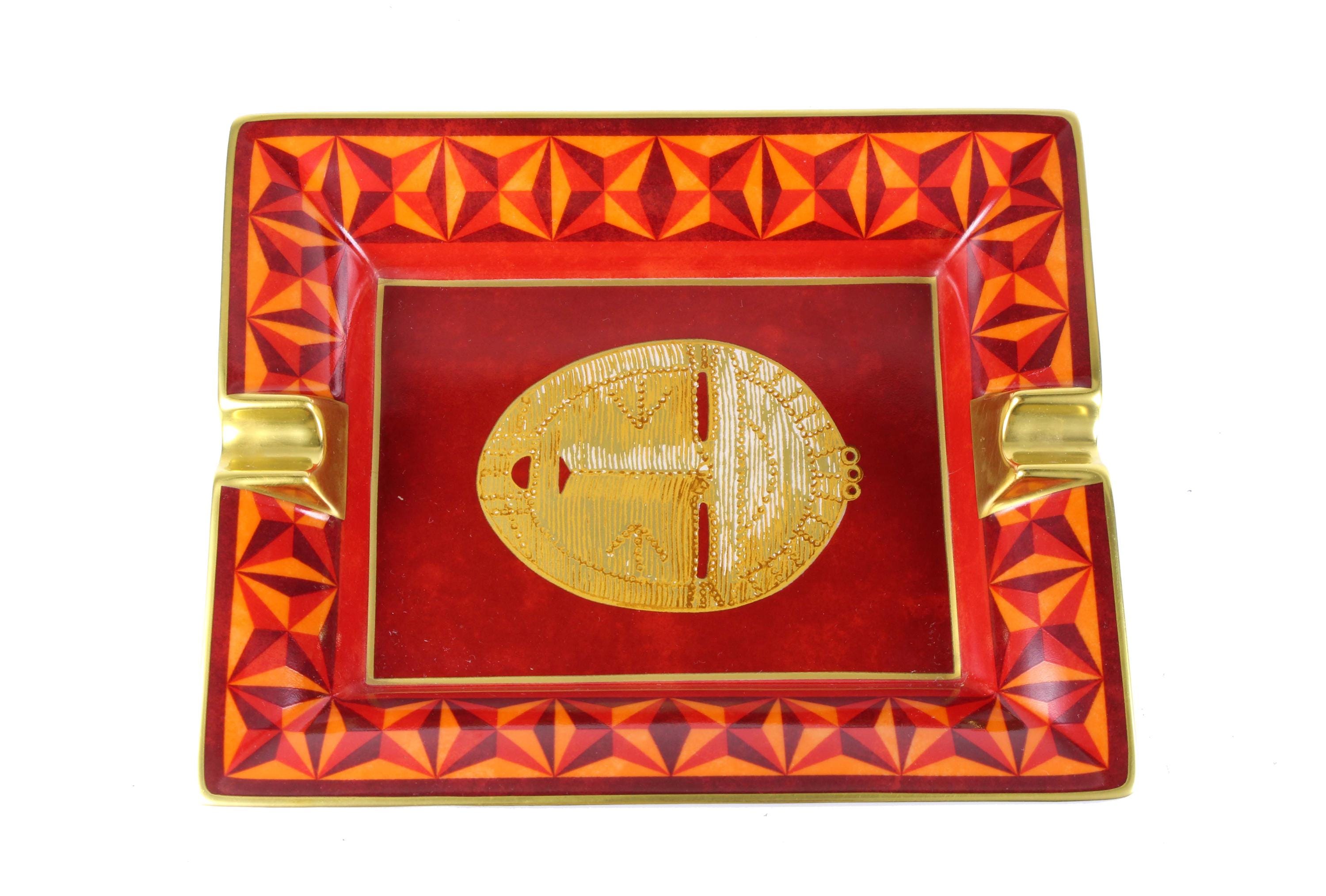 Hermès Vintage Mask Ashtray Porcelain Africa Theme - Etsy Israel