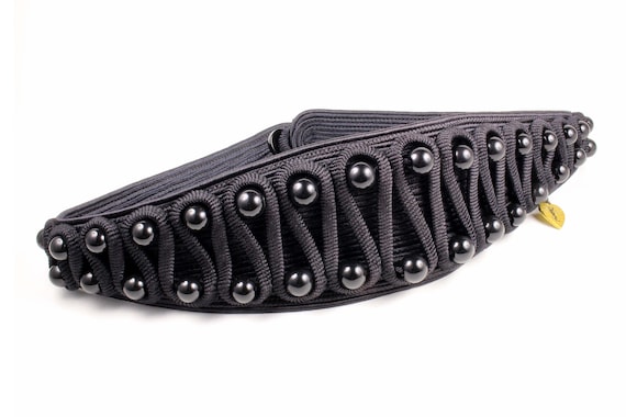 YVES SAINT LAURENT Vintage Black Passementerie Belt - Etsy display picture 3