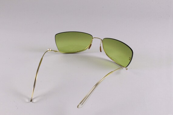 CHANEL Vintage Flexible Rimless Pearl Sunglasses … - image 6