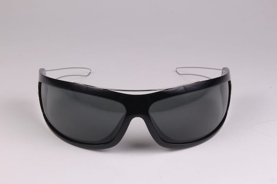 小物 00s Christian Dior mask sunglasses CHRISTIAN DIOR Vintage 2000's Dior Colourfull Black Mask
