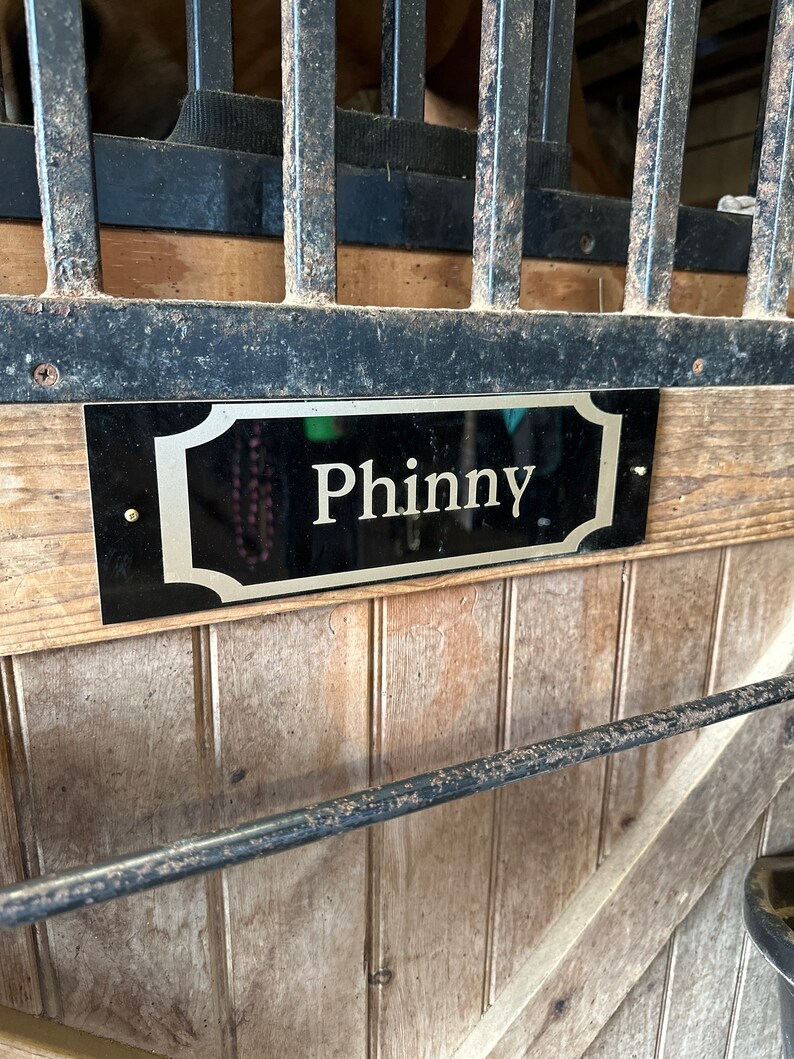 Personalized Stall Name Plates Etsy